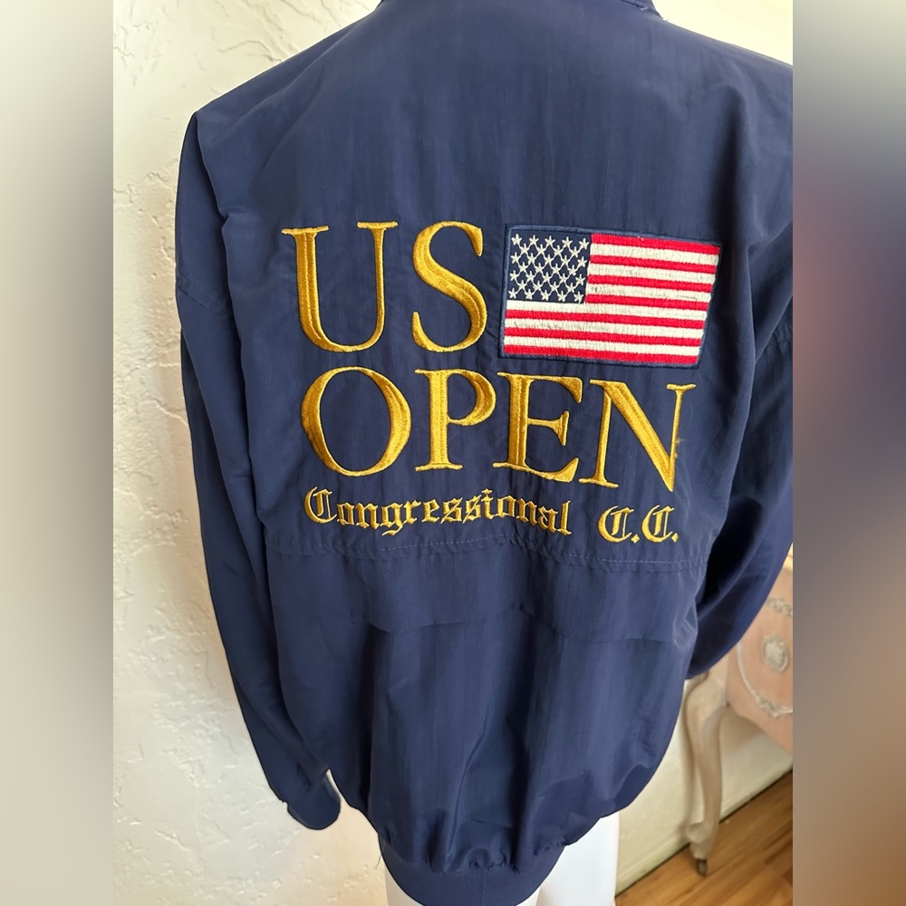 1997 US Open Congressional Country Club Windbreaker - Size Medium - Blue and Red